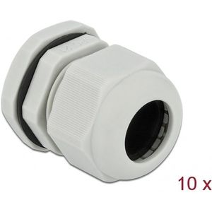Kabelwartel | PG21 | 13-18 mm | IP68 | grijs | 10 stuks