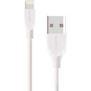 Mobiparts Lightning naar USB-A kabel - USB2.0 - tot 3A / wit - 0,50 meter