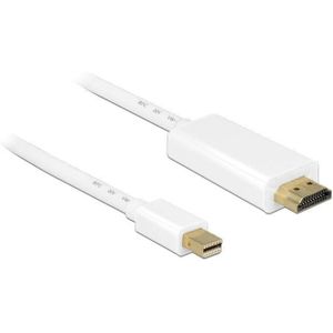 Premium Mini DisplayPort 1.1a naar HDMI 1.3 kabel (Full HD 1080p) / wit - 0,50 meter