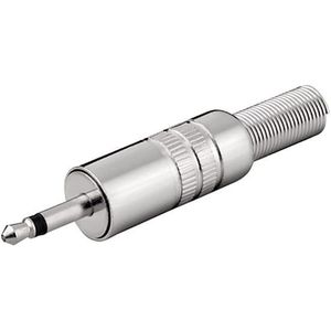 3,5mm Jack (m) connector - metaal - 2-polig / mono