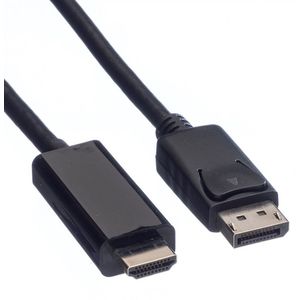 DisplayPort naar HDMI kabel - DP 1.2 / HDMI 2.0 (4K 60Hz) / zwart - 1 meter