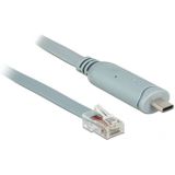 USB-C (m) naar RJ45 (m) seriële RS232 adapter / grijs - 0,50 meter