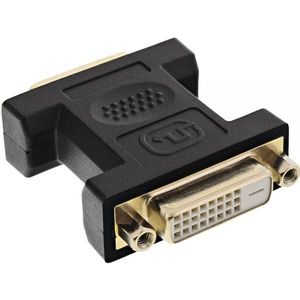 DVI-D Dual Link koppelstuk - verguld / zwart