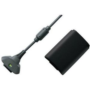 XBOX 360 controller accu met oplaadkabel - zwart