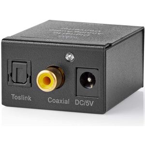 Nedis digitaal naar analoog audio converter (DAC) - voeding via stopcontact