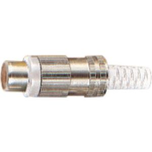 Tulp (v) audio/video connector - tot 6mm - metaal/plastic / wit