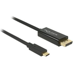 Premium USB-C naar DisplayPort kabel met DP Alt Mode (4K 60 Hz) / zwart - 2 meter