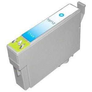 SecondLife inkt cartridge cyaan voor Epson T0712