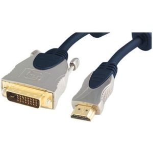 Hoge kwaliteit DVI-D Dual Link - HDMI kabel - 1 meter