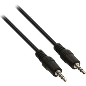 3,5mm Jack stereo audio kabel / zwart - 0,20 meter