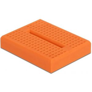 Mini Breadboard met 170 insteekpunten / oranje