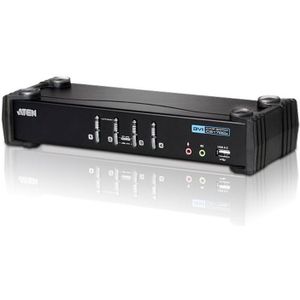 Aten CS1764A DVI Single Link + USB + Audio KVM Switch 4 naar 1