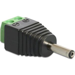DC voeding schroef-connector (m) 1,35mm x 3,5mm