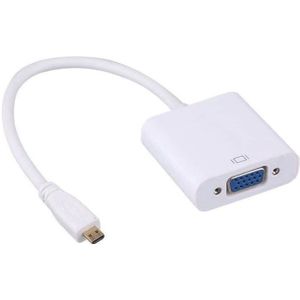 Micro HDMI naar VGA adapter / wit - 0,15 meter