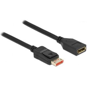 Premium DisplayPort verlengkabel met DP_PWR - versie 1.4 (5K/8K 60Hz) / zwart - 2 meter