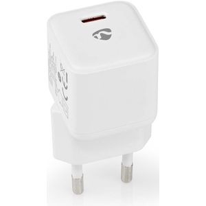 Nedis thuislader met 1 USB-C PD poort - Smart IC - 20W / wit