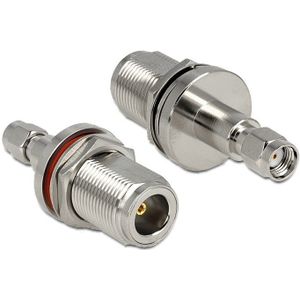 N (v) - RP-SMA (m) inbouw adapter / 50 Ohm