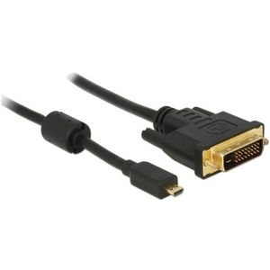 Micro HDMI naar DVI-D Dual Link kabel / zwart - 2 meter