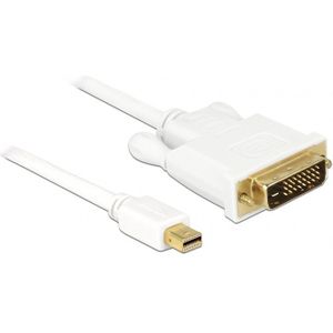 Premium Mini DisplayPort 1.1a naar DVI kabel (1920 x 1200) / wit - 0,50 meter