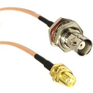 SMA (v) inbouw - BNC (v) inbouw adapter kabel | RG316 | 50 Ohm | 1 meter
