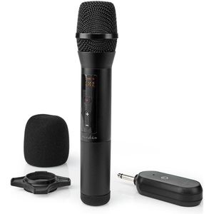 Nedis draadloze microfoon set met 1 microfoon / zwart