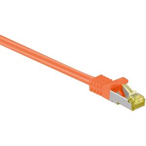 S/FTP CAT7 10 Gigabit netwerkkabel / oranje - LSZH - 2 meter