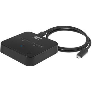 ACT Dual Bay Docking Station voor M.2 NVMe/PCIe SSD - USB3.1 (10 Gbps) / zwart