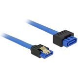 SATA data verlengkabel - plat - SATA600 - 6 Gbit/s / blauw - 0,30 meter