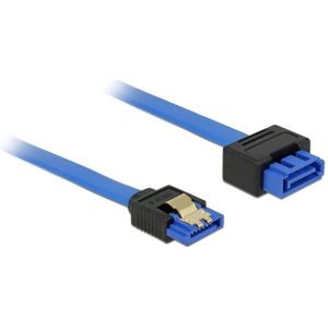 SATA data verlengkabel - plat - SATA600 - 6 Gbit/s / blauw - 0,30 meter