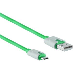 USB Micro B naar USB-A kabel - USB2.0 - tot 2A / groen - 0,30 meter