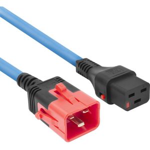 Voedingskabel - Blauw - H05VV-F 3G1.50mm² - C19/C20 Connector