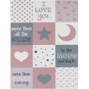 Waschbarer Kinderteppich Aleynia pink 180x280 cm