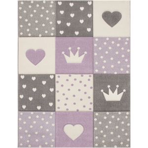 Kinderteppich Kosmos lila 120x170 cm