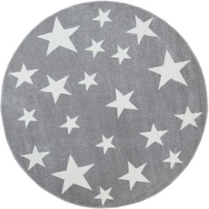 Kinderteppich Caprise beige 120 cm rund