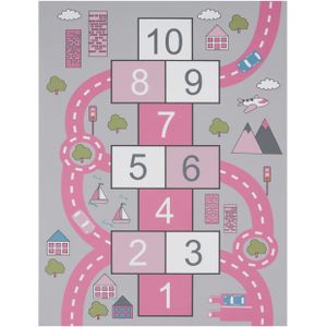 Kinderteppich Bini pink 100x200 cm