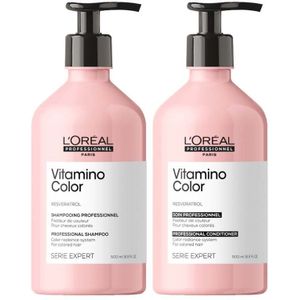 L'Oréal Serie Expert Vitamino Color Shampoo 500ml + Conditioner 500ml
