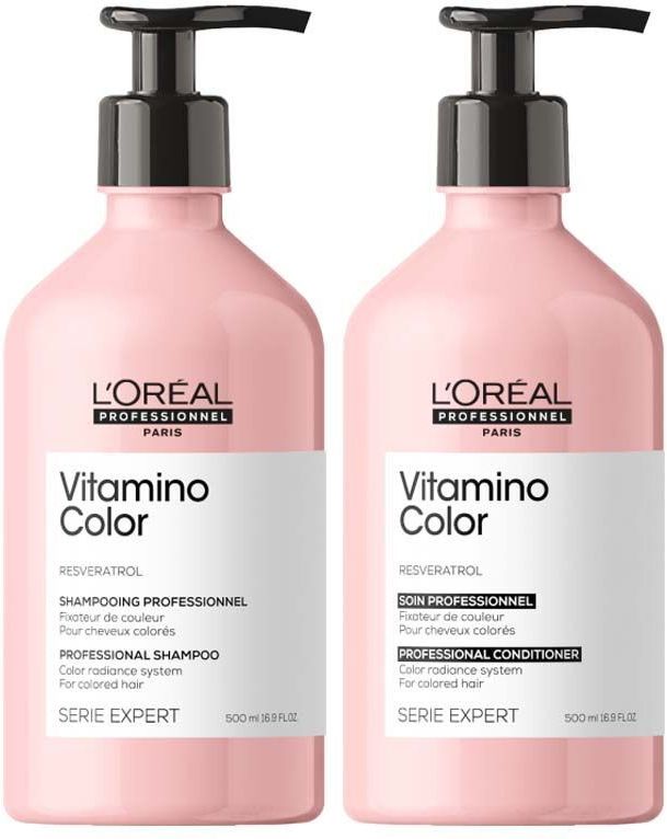 L'Oréal Serie Expert Vitamino Color Shampoo 500ml + Conditioner 500ml