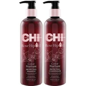CHI Rose Hip Oil Shampoo 340ml + Conditioner 340ml