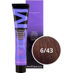 DCM Hair Color Cream Ammonia Free 6/43 Mahogany 100ml