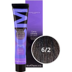 DCM Hair Color Cream Ammonia Free 6/2 Ash 100ml