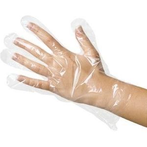 Comair Handschoenen plastic heren clear 100st