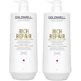Goldwell DS Rich Repair Restoring Shampoo + Conditioner 1000ml