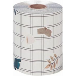 Framar - Plaid Hair Day - Embossed Roll - Zilver - 320 ft