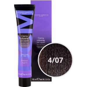 DCM Hair Color Cream Ammonia Free 4/07 Brown 100ml