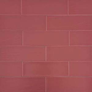 Wandtegel Aria bordeaux rood mat 10x30