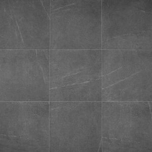 Vloertegel Belavu steen donker grijs mat 60x60 gerectificeerd R10