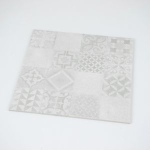 Vloertegel Betonico decor wit licht grijs 60x60 59,8x59,8 R10 gerectificeerd