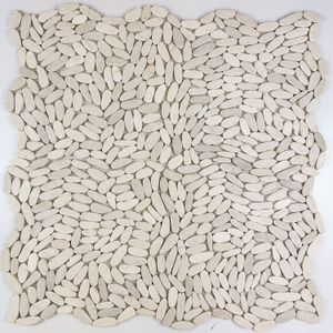 Mozaiek Tegel Wit 30x30cm Natuursteen