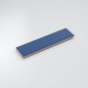 Wandtegel Costa Nova decor ribbel Praia blauw banyan mat 5x20