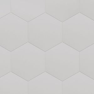 Vloertegel / wandtegel hexagon Coimbra wit 17,5x20